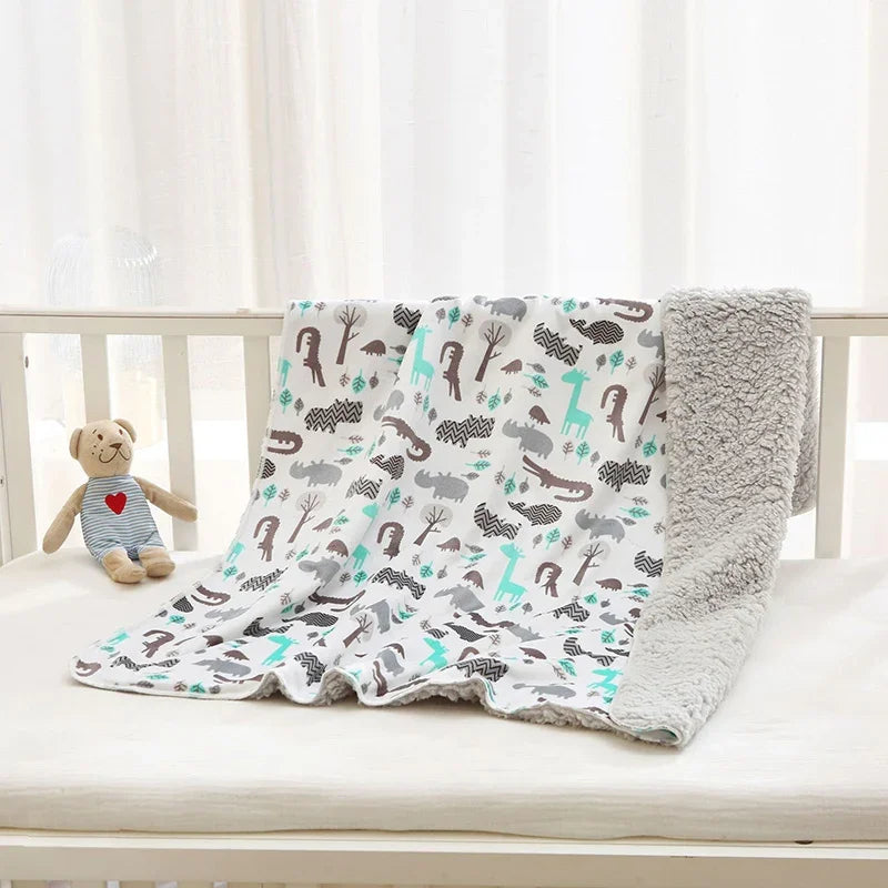 Baby Blankets Double Layer Super soft Fleece