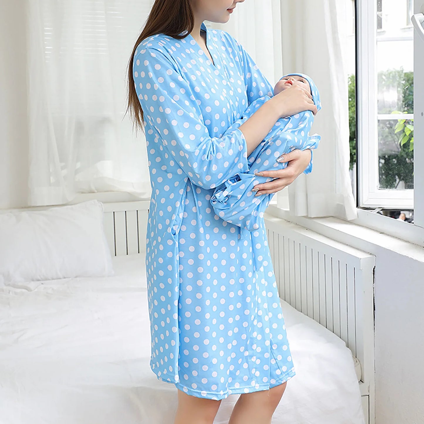 Polka Dot Print Sleepwear For Mommy and Me