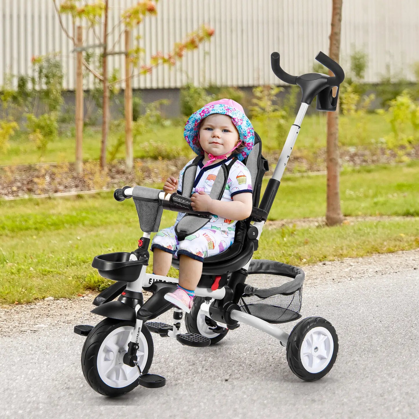 6-In-1 Kids Baby Stroller Tricycle