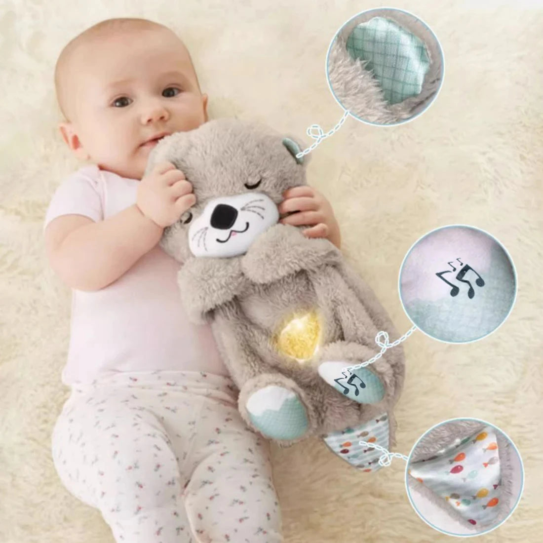 Breathing Bear Baby Sleep Soothing Toy