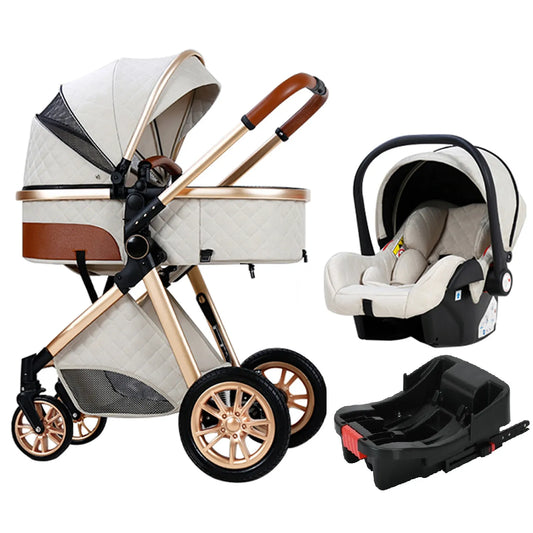 Luxury Portable Travel Pram 3 in 1Baby Stroller